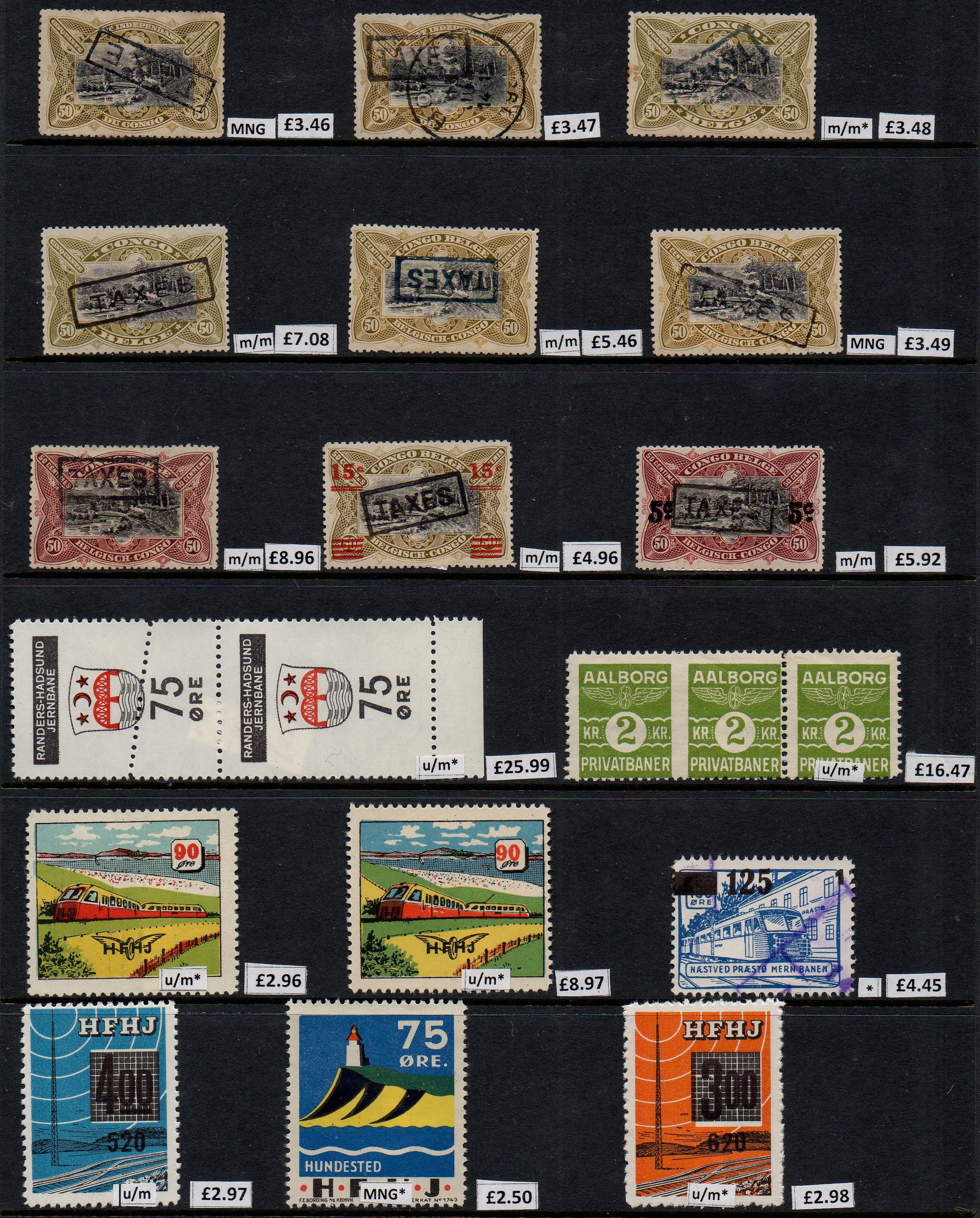 Railway Stamps Train Stamps Sellos Ferroviarios Timbres-poste ferroviaires Briefmarken Eisenbahn